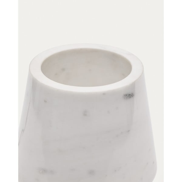 Mramorna stolna lampa boje slonovače s mramornim sjenilom (visina 27 cm) Alaro – Kave Home-image-3