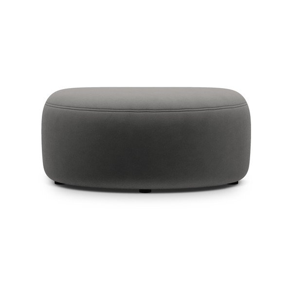 Tamno sivi baršunast tabure Kate – Micadoni -image-1