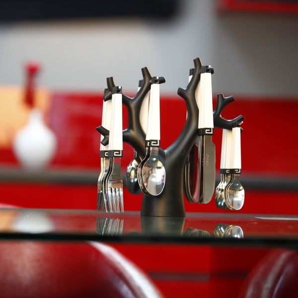 Set pribora za jelo od 24 komada s Vialli Design postoljem-image-1