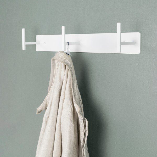 Bijela metalna zidna vješalica 44 cm Chapman – Spinder Design-image-1