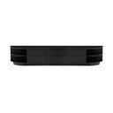 Crni TV set od masivnog bora 206x40 cm Finca – WOOOD