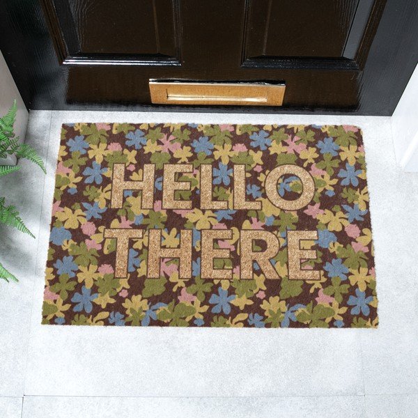 Otirač od kokosovih vlakana 40x60 cm Hello There – Artsy Doormats-image-4