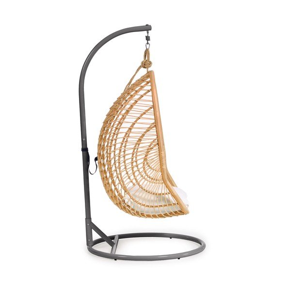 Viseća vrtna fotelja od ratana u prirodnoj boji Ekaterina – Kave Home-image-2