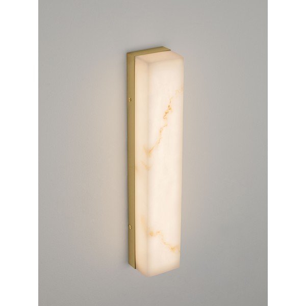 Bijela/mjedena LED zidna lampa u kamenom dekoru Shado – Nova Luce-image-2