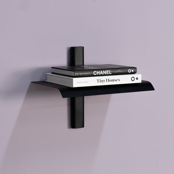 Crna metalna polica 28 cm Hola – Spinder Design-image-4