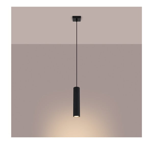 Crna viseća svjetiljka Gleam – Sollux-image-4