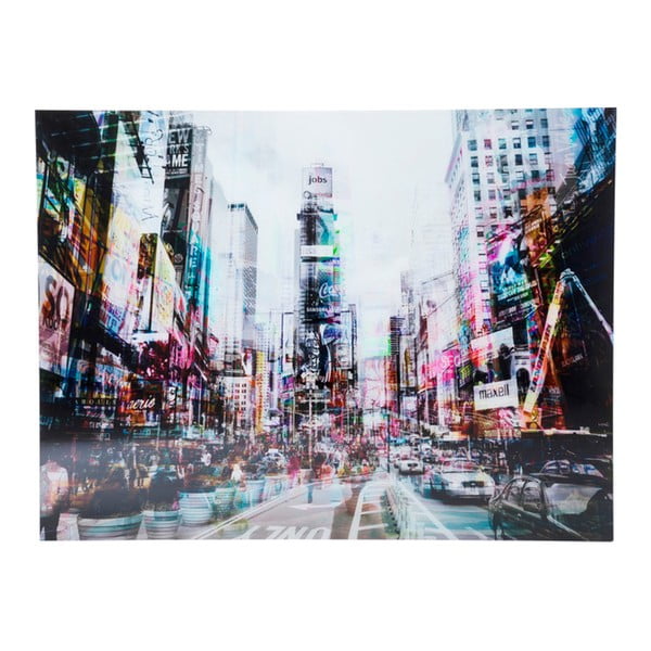 Slika na staklu Kare Design Times Square, 120 x 160 cm