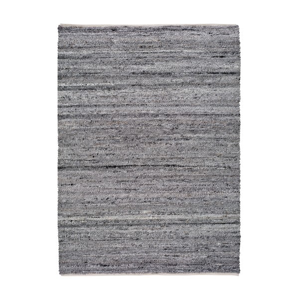 Tamno sivi tepih od reciklirane plastike Universal Cinder, 140 x 200 cm