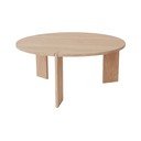 Okrugao stolić za kavu od punog hrasta u prirodnoj boji ø 90 cm Oy – OYOY Living Design