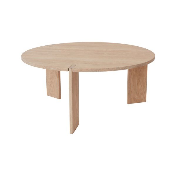 Okrugao stolić za kavu od punog hrasta u prirodnoj boji ø 90 cm Oy – OYOY Living Design