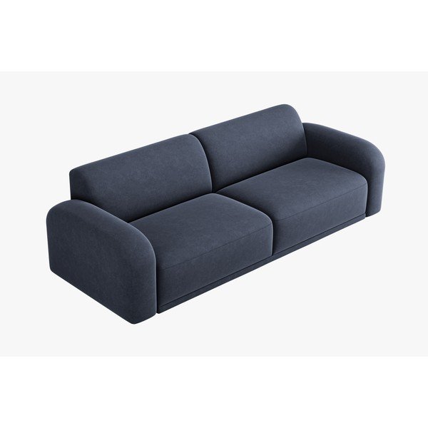 Tamno plava baršunasta sofa 242 cm Erin – Micadoni Home-image-3