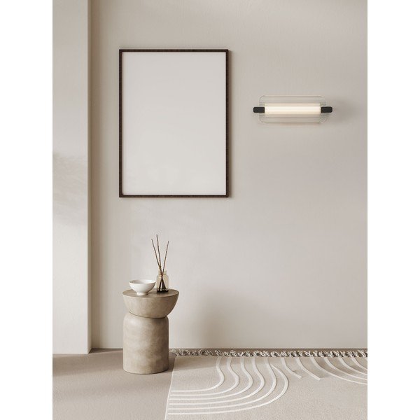 Mat crna staklena LED zidna lampa Emery – Nova Luce-image-4