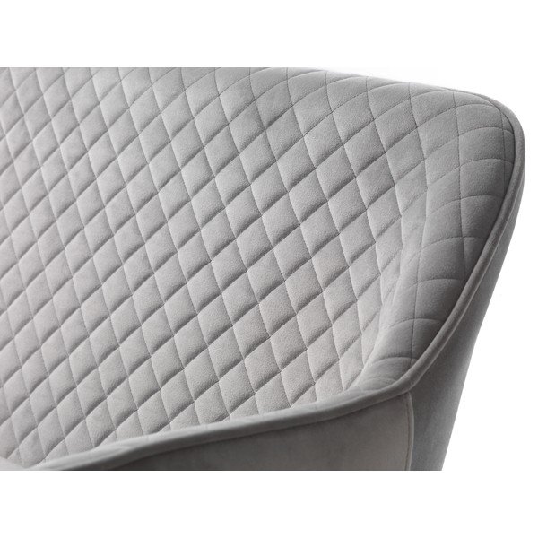 Svijetlo siva baršunasti sofa 129 cm Berrie – Unique Furniture-image-1
