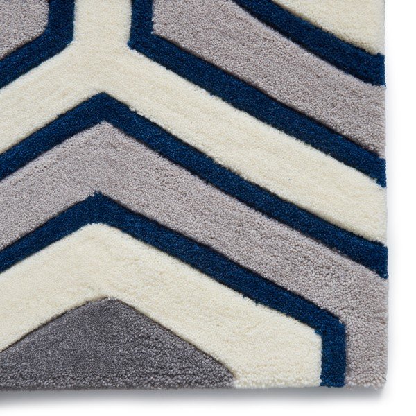 Plavi tepih Think Rugs Hong Kong Hexagon, 120 x 170 cm-image-3
