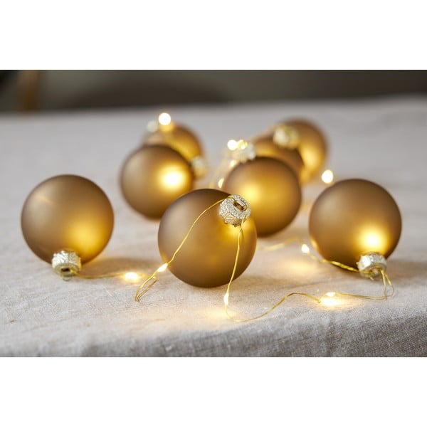 Svjetlosni ukras s božićnim motivom u zlatnoj boji ø 6 cm Bliss – Star Trading-image-1