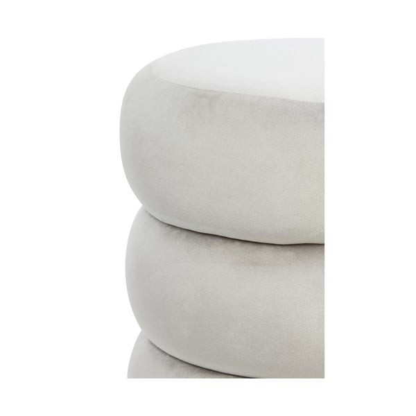 Svijetlo sivi baršunast tabure Kimi – Light & Living-image-3