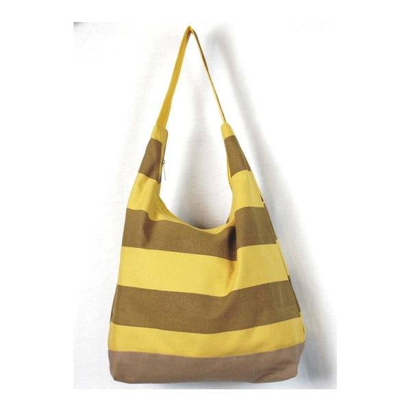 Žuto-smeđa torba od tkanine Sorela Bee