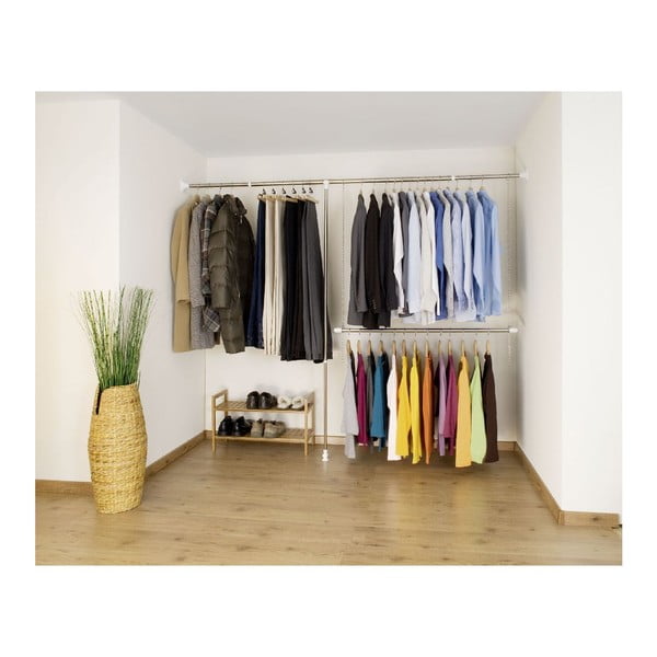 Metalni teleskopski stalak za odjeću u srebrnoj boji Garment – Wenko-image-3