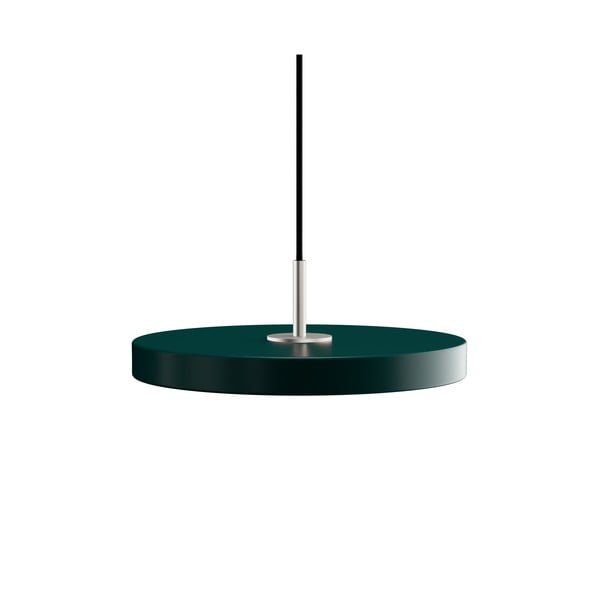 Tamno zelena LED viseća svjetiljka s metalnim sjenilom ø 31 cm Asteria Mini – UMAGE