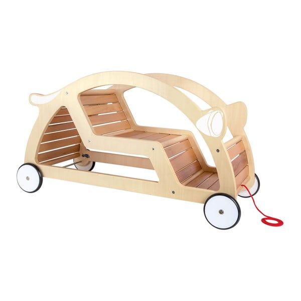 Legler klackalica drveni automobil za vuču i ljuljanje