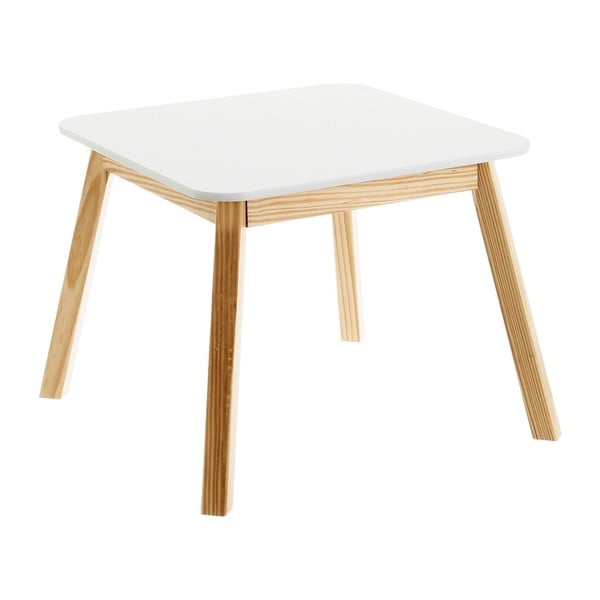 Dječji stol s bijelom pločom stola 55x55 cm – Casa Selección