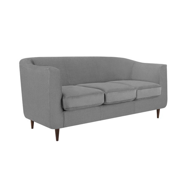 Siva sofa od baršuna Kooko Home Glam, 175 cm-image-3