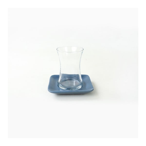 21-dijelni set bijelo-plavog keramičkog posuđa My Ceramic-image-3