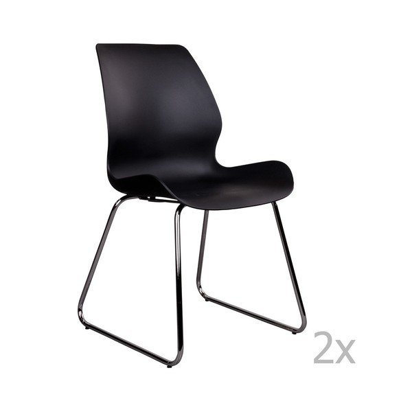 Set od 2 crne stolice House Nordic Sola