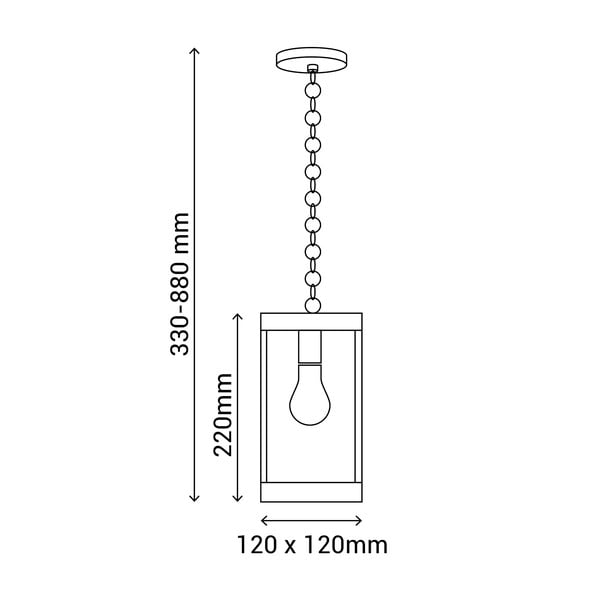 Viseća vanjska svjetiljka (visina 88 cm) – SULION-image-3