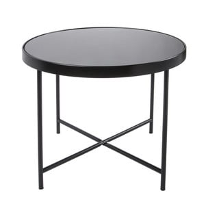 Crni stolić Leitmotiv Smooth XL, ⌀ 60 cm