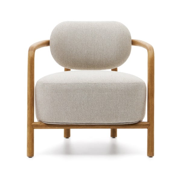 Bež fotelja Melqui – Kave Home-image-1