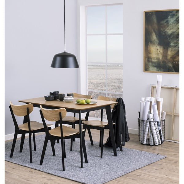 Blagovaonski stol u hrastovom dekoru Acton Roxby, 120 x 80 cm-image-1