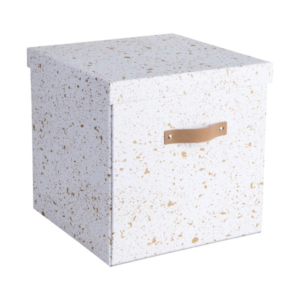 Kutija za pohranu u zlatno bijeloj boji Bigso Box of Sweden Logan