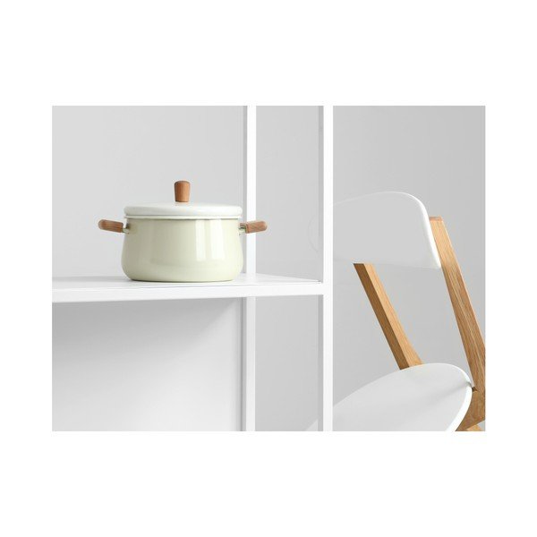 Bijela polica za knjige CustomForm Hyllermetal, 100 x 110 cm-image-2