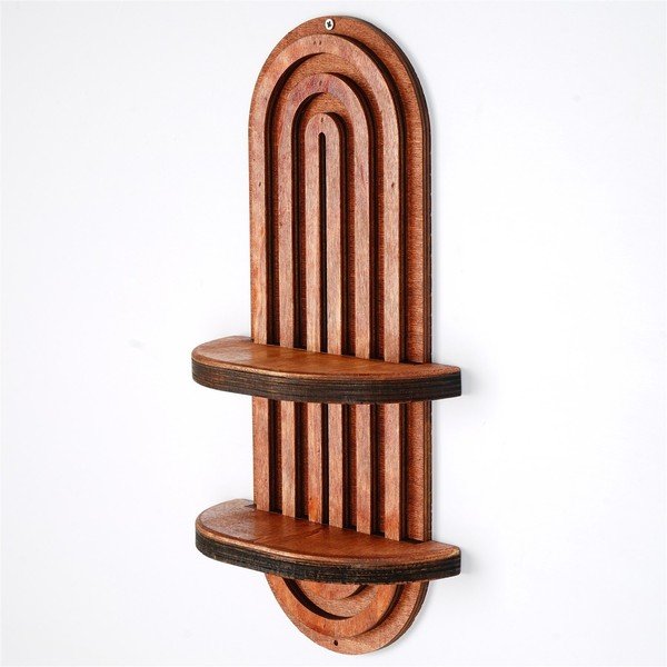 Svijetlo crvena polica s više razina 20 cm Raf – Kalune Design-image-2