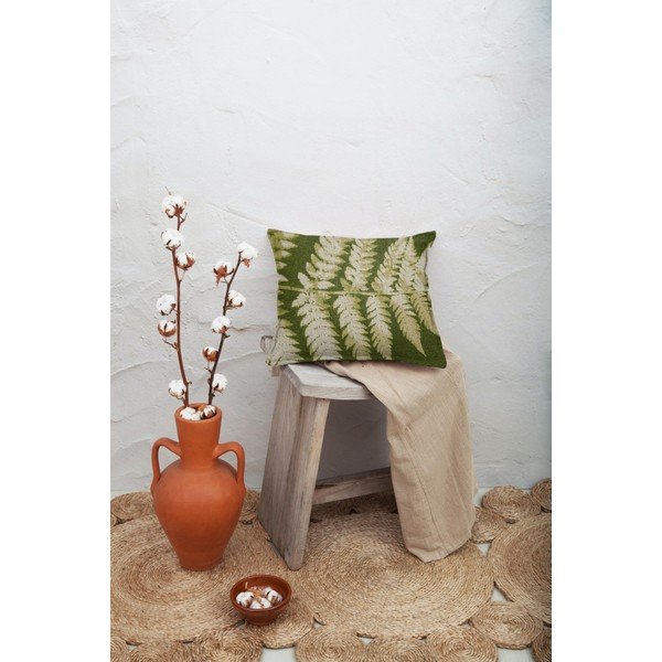 Zeleni jastuk list Really Nice Things Leaves, 45 x 45 cm-image-1