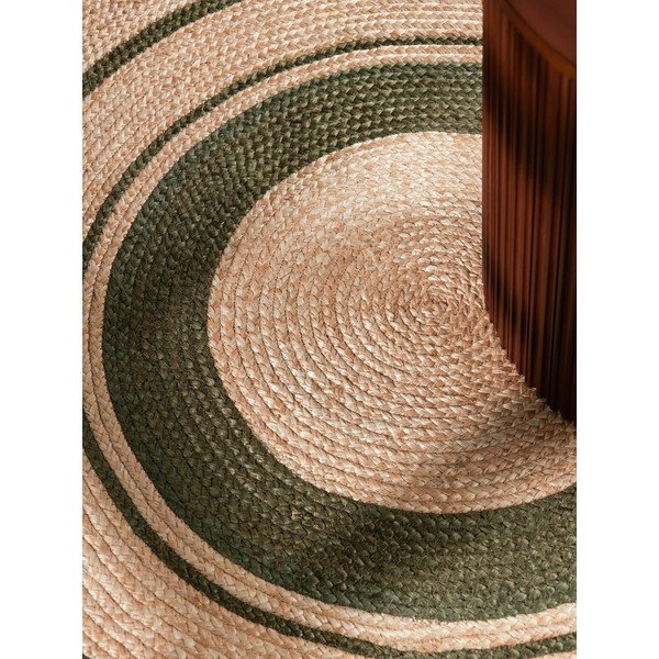 Ručno rađen juten okrugao tepih u prirodnoj boji ø 150 cm Basil – Hanse Home-image-2