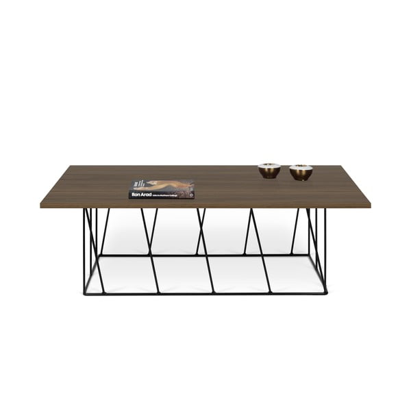 Stol za kavu s pločom od oraha i TemaHome Helix crnim nogama-image-2