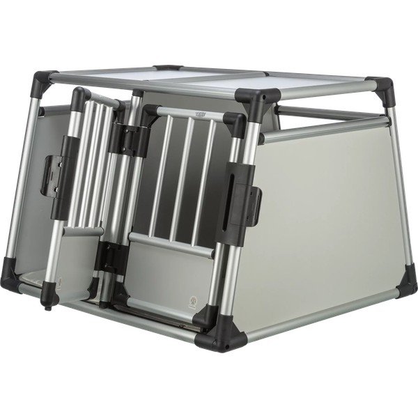 Transporter za kućne ljubimce za kućne ljubimce u srebrnoj boji 69x95 cm Trixie M-L – Plaček Pet Products