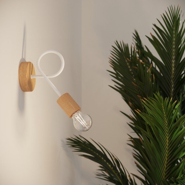 Zidna lampa u prirodnoj boji Tumber – Sollux-image-3