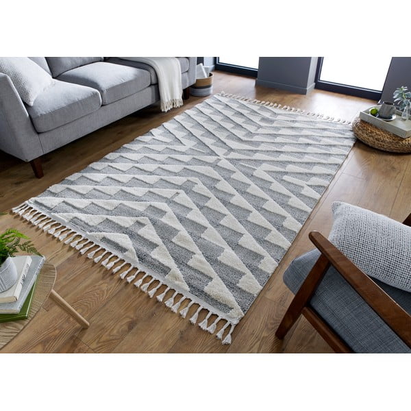 Krem-sivi tepih Flair Rugs Hampton, 120 x 170 cm-image-4