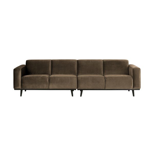 Smeđa baršunasti sofa 280 cm Statement – WOOOD-image-1