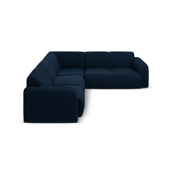 Tamno plava kutna garnitura od bouclé tkanine (promjenjiva) Molino – Micadoni Home