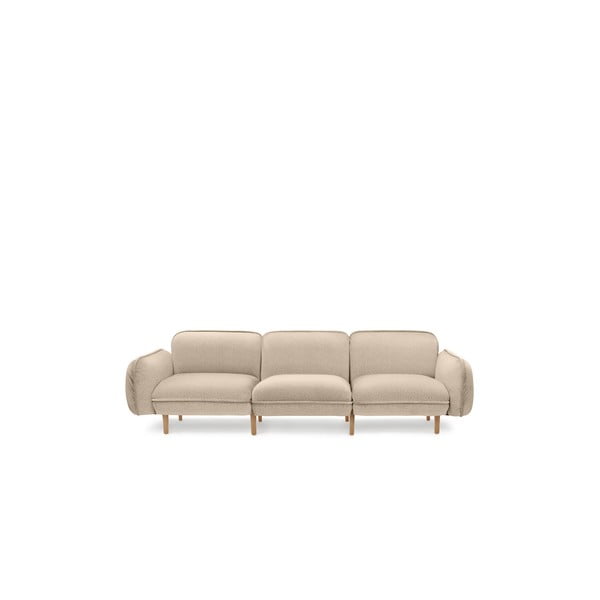 Bež sofa od bouclé tkanine 264 cm Bean – EMKO