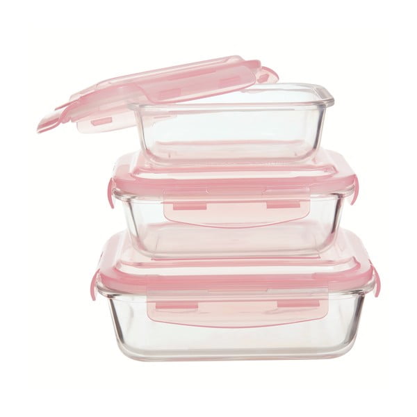 Staklene posude za namirnice u setu 3 kom Freska – Premier Housewares-image-1