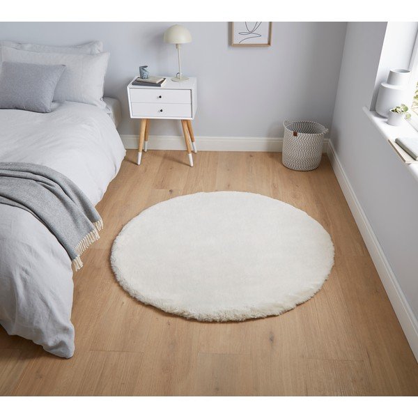 Kremasto bijeli tepih Think Rugs Teddy, ⌀ 120 cm-image-1