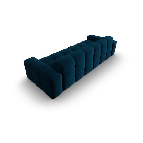 Tamnoplava baršunasta sofa 255 cm Kendal - Micadoni Home-image-4