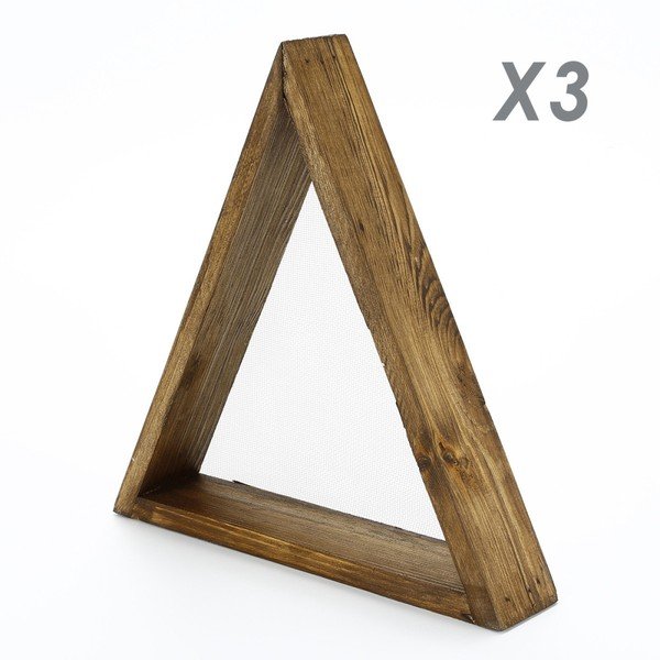 Set s 5 drvenih zidnih polica Ava-image-2