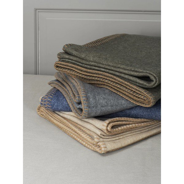 Bež deka od mješavine vune 145x200 cm Ahwi – Blomus-image-3