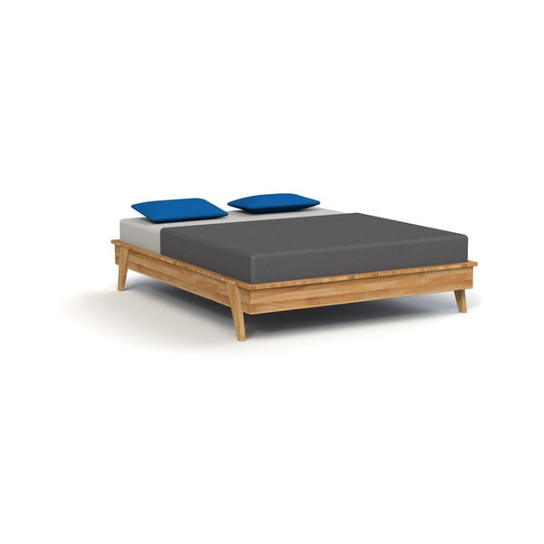 Bračni krevet od hrastovog drveta 140x200 cm Retro - The Beds